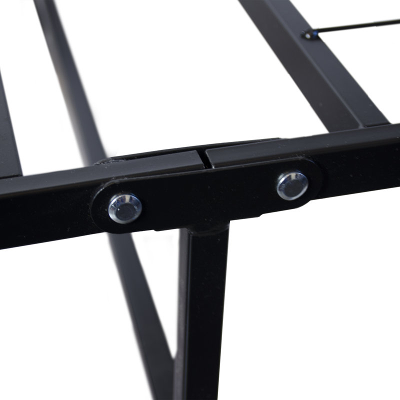 Boyd 18" Black Metal Full Platform Bed Frame with Storage