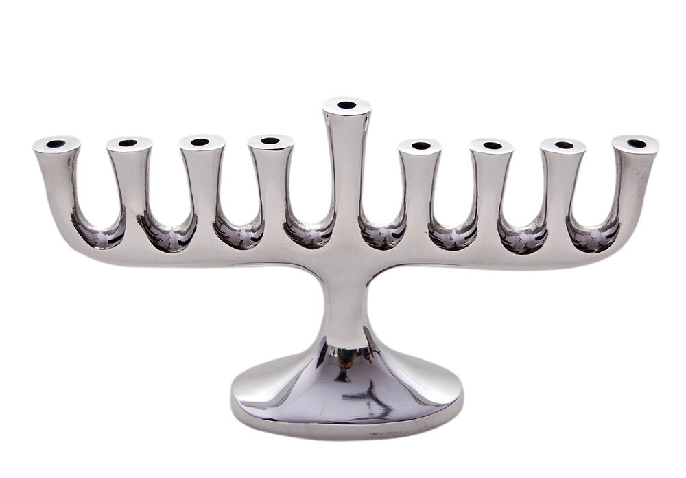 Aluminum Menorah Zion Judaica