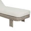Chaise longue d'extérieur en oléfine crème et osier Audiel-129907351