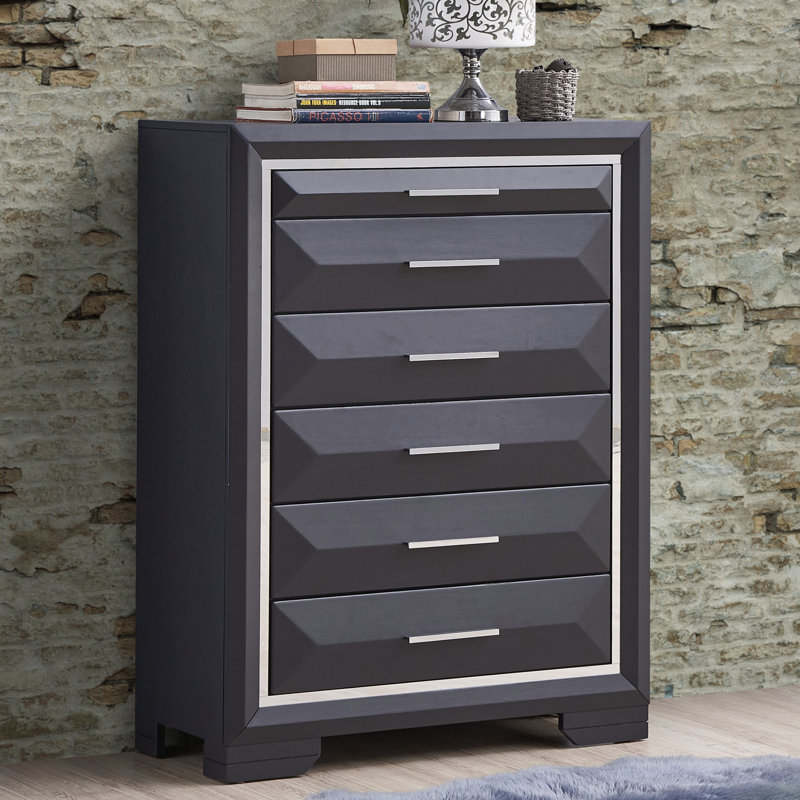 Coffre de rangement G01600-CH, noir