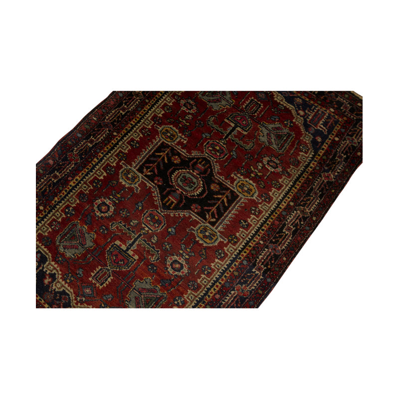 Antique Afghan Hand Woven Wool Area Rug