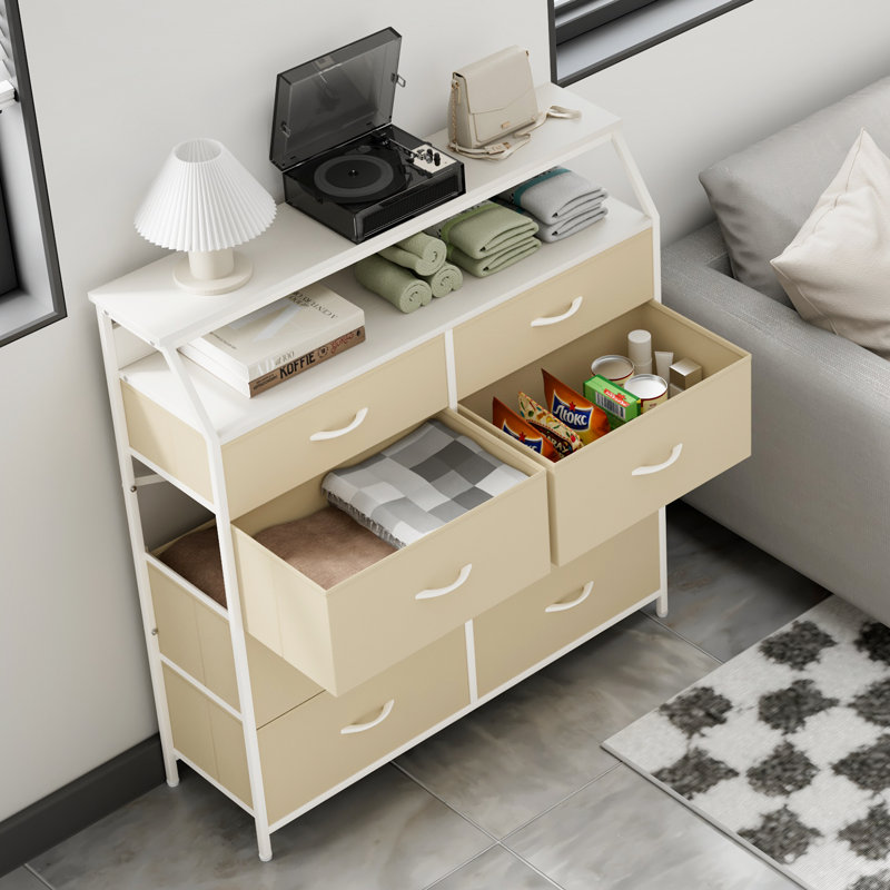 Commode 8 tiroirs Newquist, Blanc