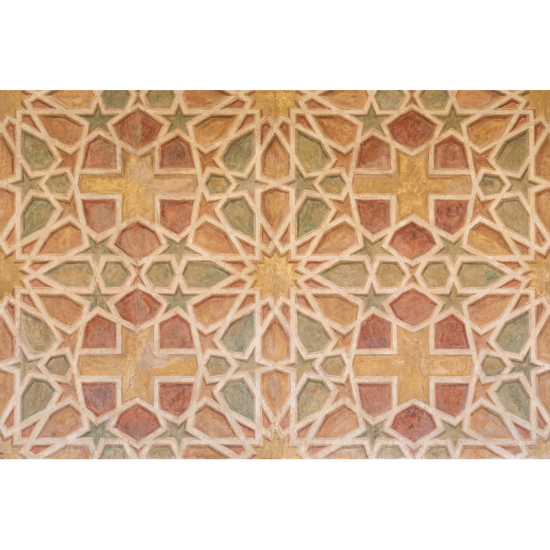 Décoration murale amovible mosaïque mosaïque marocaine, Texturé non collé, 160 po x 108 po