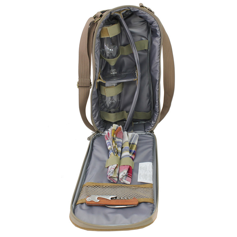Sac à dos pique-nique, service pour 2