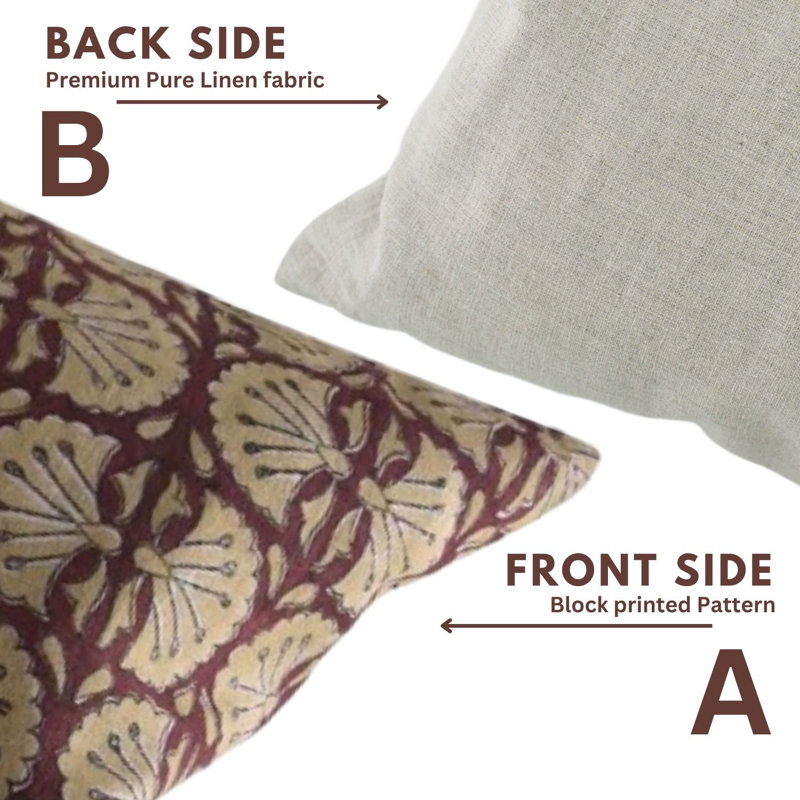Pillow Cover, Square, 20"H x 20"W, Red Floral