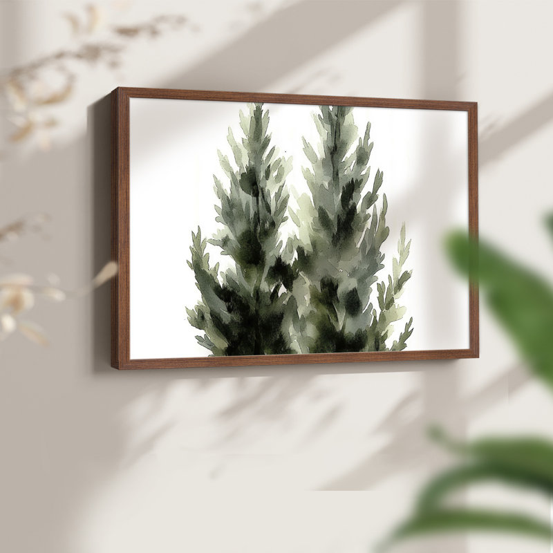 Art de Noël - XXII - Reproduction encadrée - Restickable, H 8 po x l 10 po, Noyer