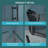 36"W x 72"H Fold Frameless Shower Door with Tempered Glass, 1/4 inch (6 mm), Matte Black-125362332