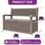 Balconera 130cm W 270L Lockable Storage Bench-126594393