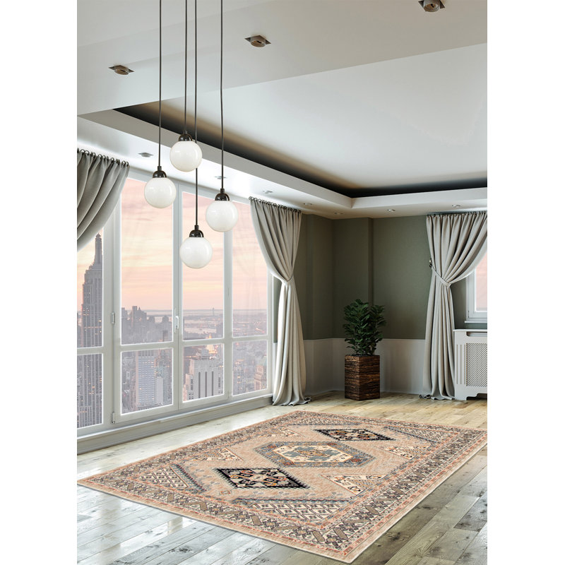 Oriental Indoor Rug, Rectangle 5'3" x 7'3"