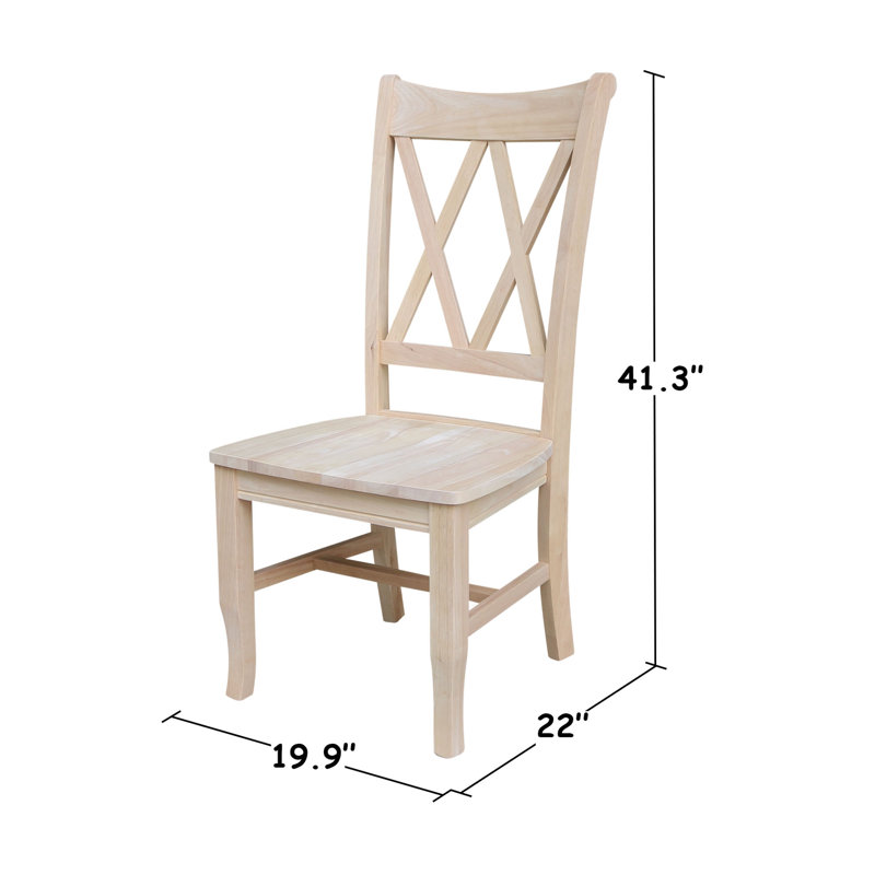 Chaise d'appoint en bois massif Maner