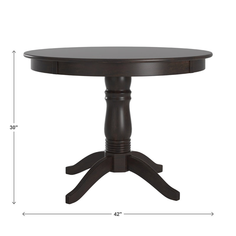 Table de salle à manger Norita, Noir antique