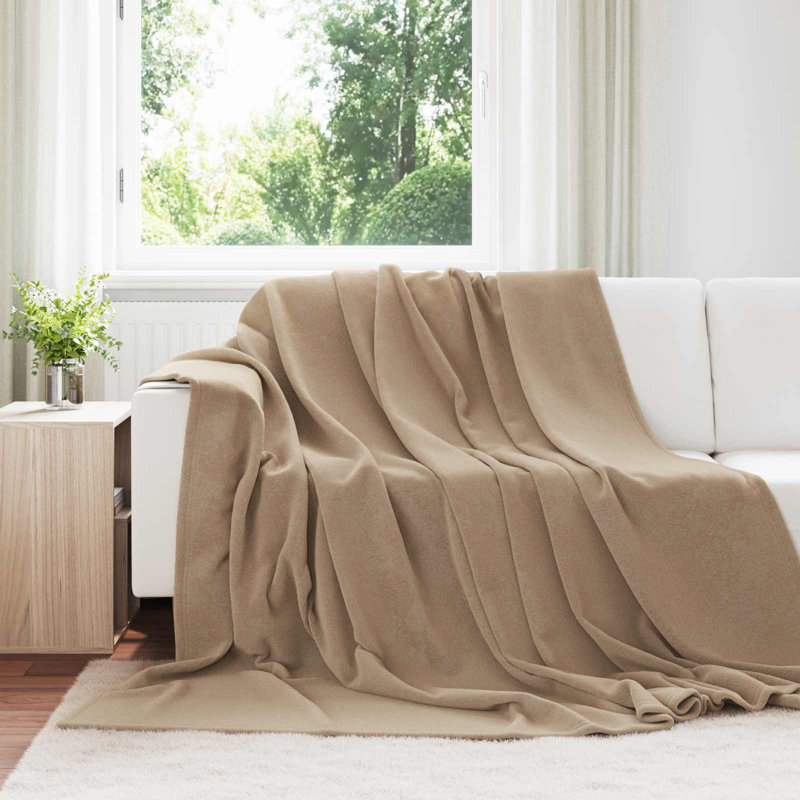 5-30 Throw Blanket, Camel, 270cm x 240cm