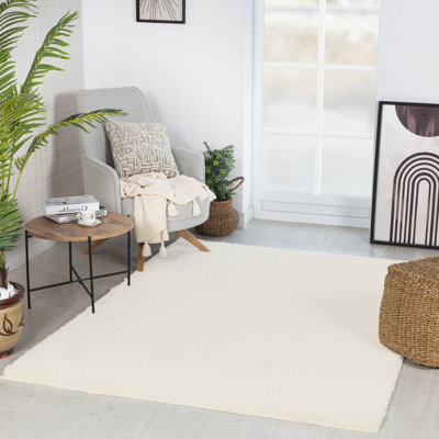 Amneris Modern Boho Soft Fluffy Thick Plush Pile Moss Green Area Rug