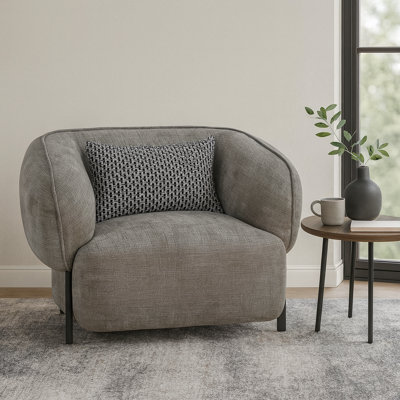 Chaise avec accoudoirs Nova Mid-Century