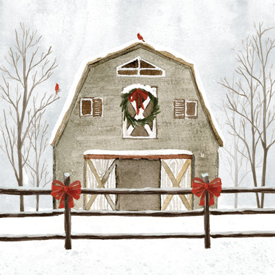 Neutral Barn - Wrapped Canvas Print