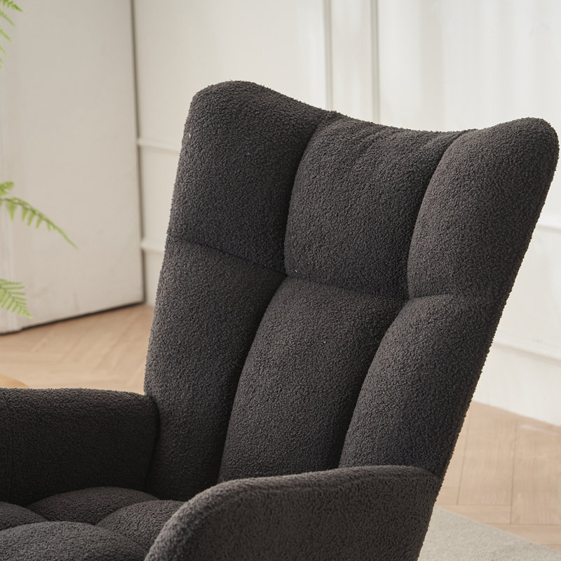Chaise berçante Jeiny, Gris
