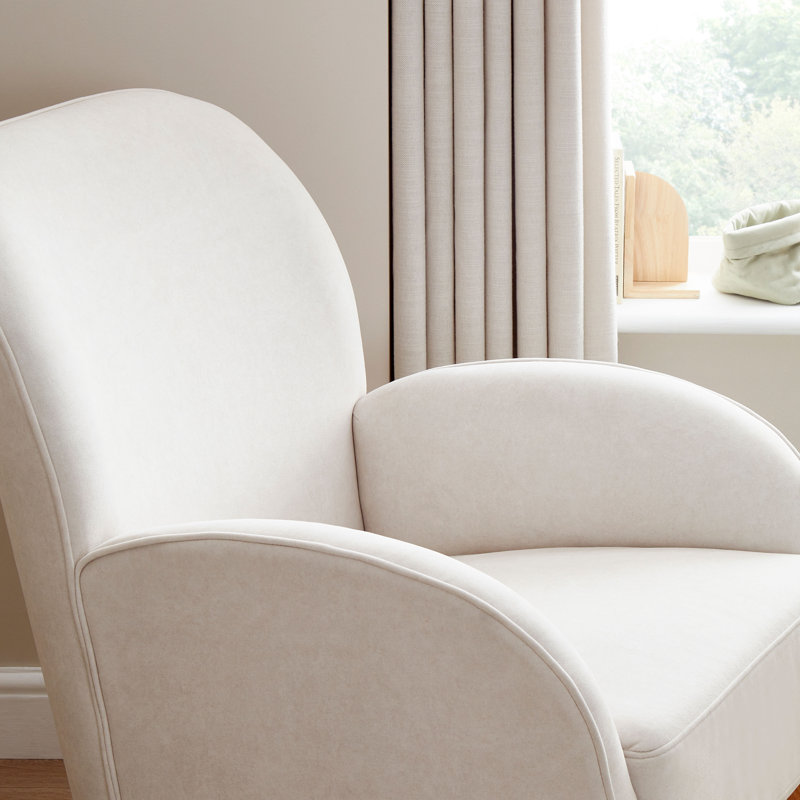 Freya Nursing Chair with Stool, Cream 