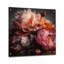 Art pivoines oranges et roses - Art mural en acrylique pour cuisine-1869121414