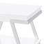 Table de bout rectangulaire blanche