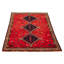 Tapis rouge rétro Evey 5 pi 7 po x 7 pi 11 po