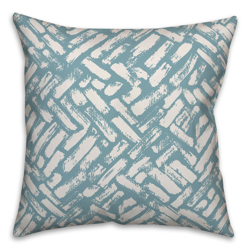  Housse et insert de coussin abstrait Abstract Strokes, 20 po x 20 po, Bleu pâle