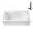 Streamline 60 in. x 32 in. Acrylic Left-Hand Drain Alcove Bathtub in Glossy White With External Drain-108366726