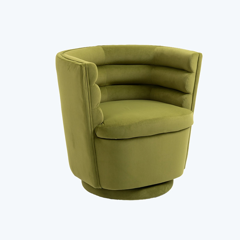 Lasharn Upholstered Accent Chair, Olive Green Velvet