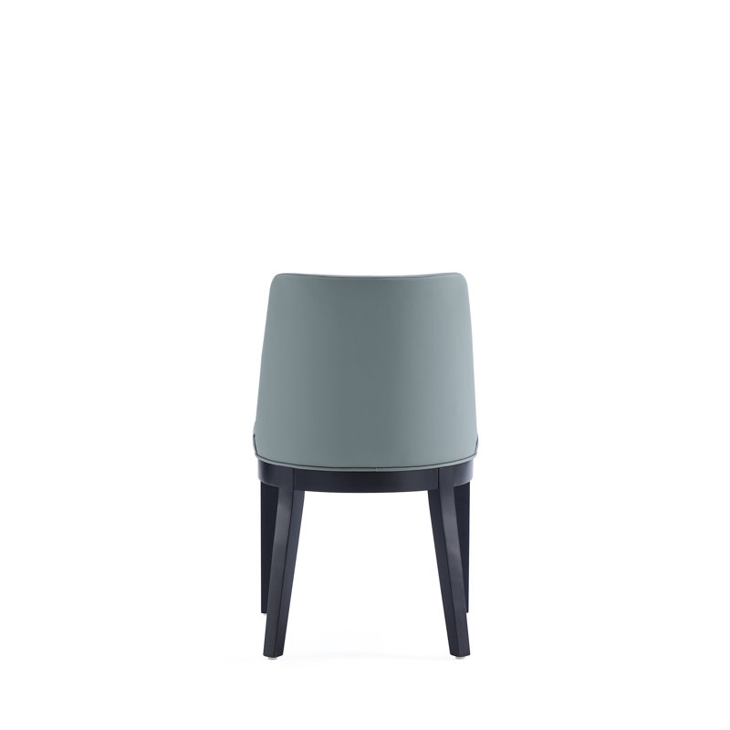 Ensemble de 2 chaises de salle à manger en étain, Gris clair