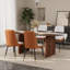 Ensemble de table de salle à manger rectangulaire moderne avec chaise en faux longe-1828087874-1828087868-1828087871