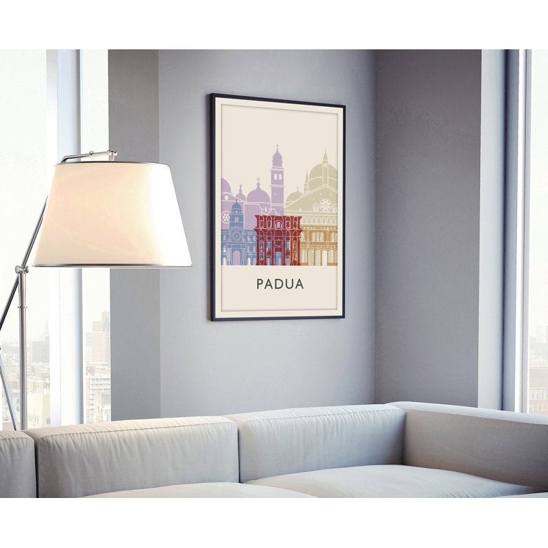 " Padua Illustration World Cities ", 14" H x 11" W x 0.35" D