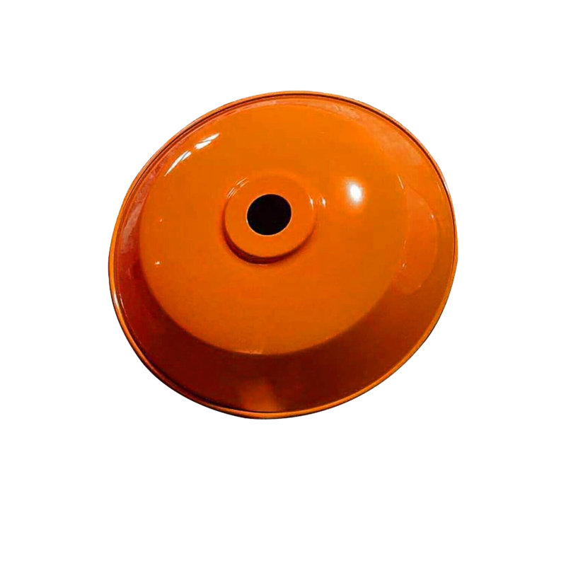 7cm H Metal Bowl Lamp Shade ( Uno ), Orange