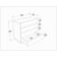 Commode élégante en chêne, 35,4 po x 17,7 po x 32,2 po | 100% panneau de particules enduit de mélamine, épaisseur: 0,7 pouce | Solution de rangement robuste de style brun traditionnel traditionnel pour la chambre à coucher ou le salon-1488842453