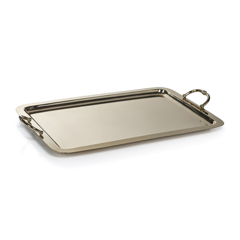Plateau en acier / laiton Mercer41 Daimen, Or, H 2 po x l 15 po x P 24 po