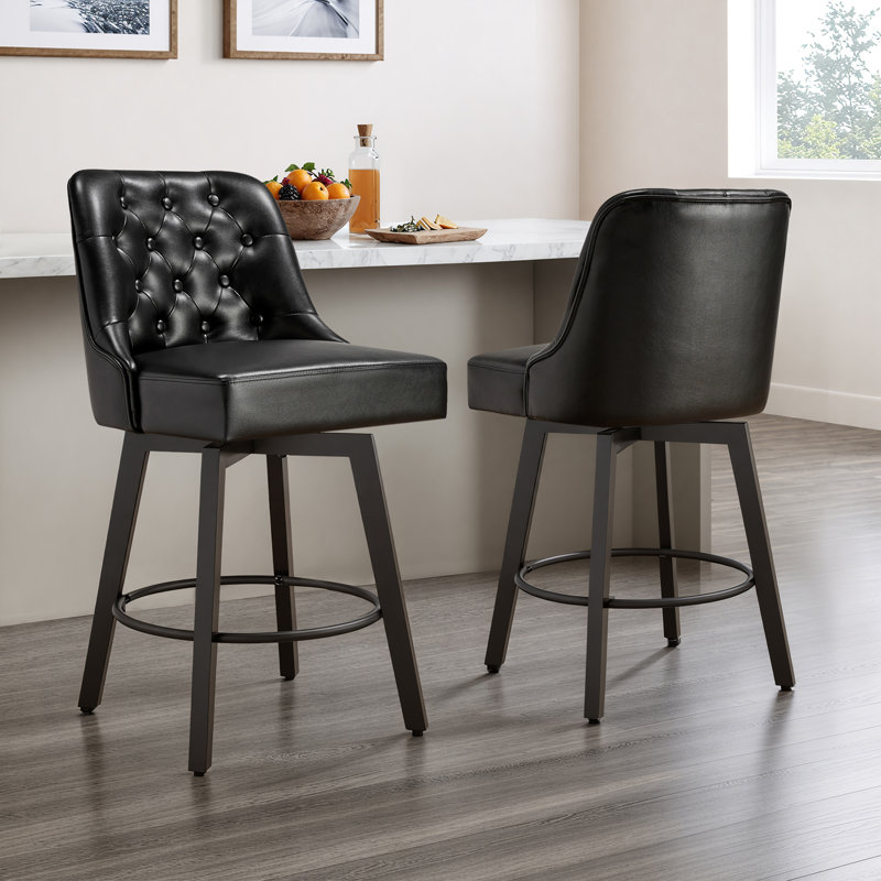 Tabouret de comptoir Arjean 26, Noir