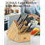 Porte-couteaux de cuisine standard en bambou standard sans couteaux de Cooks-93363971-93327169