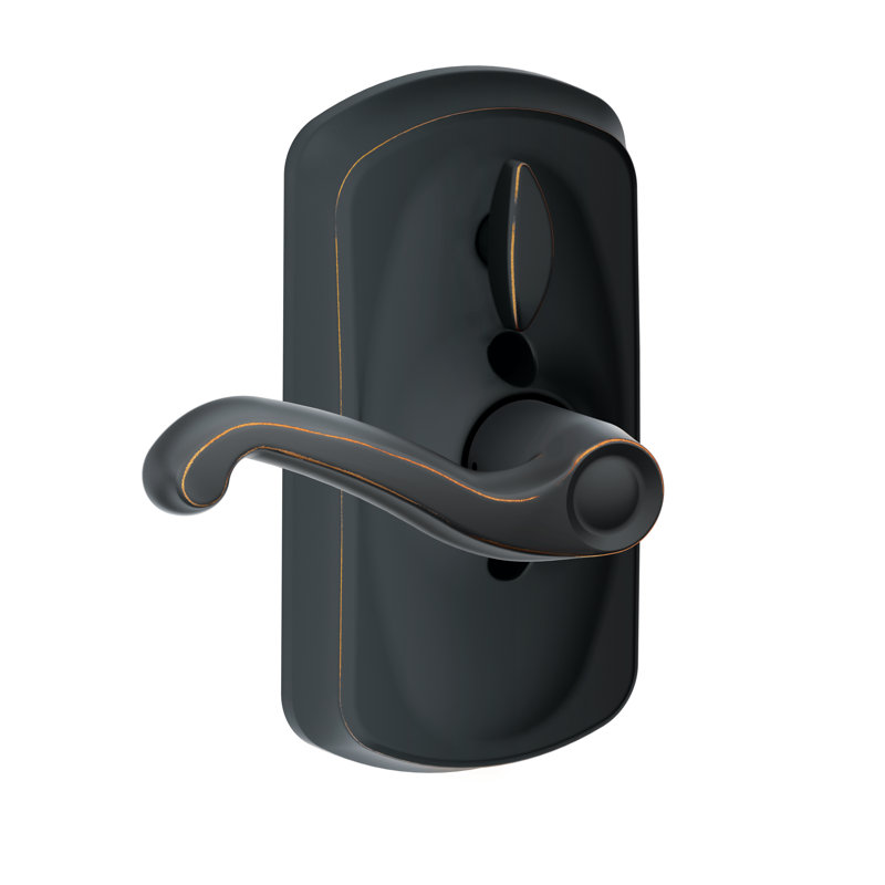 Flair Keypad Lever with Plymouth Trim, Aged Bronze
