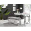 Camberley High Gloss and Chrome Luxury Vanity Desk - Dressing Table