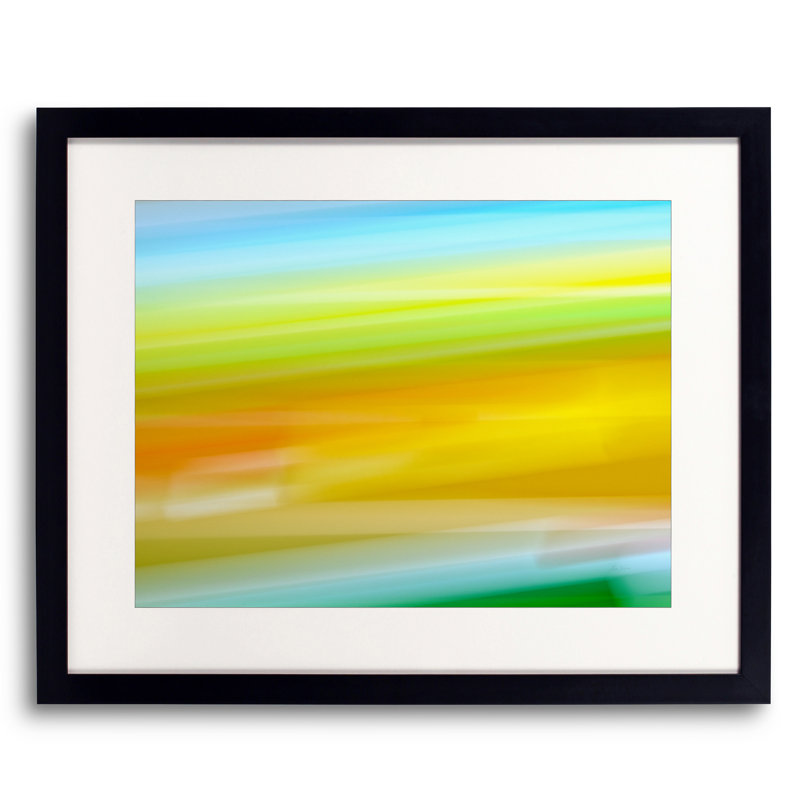 Strata _ 5083A _Pano par Rica Belna - impression, Papier avec cadre noir, H 17,25 po x l 21,25 po