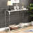 Modern Chrome And Acrylic Console Table With Glass Top And Storage Space