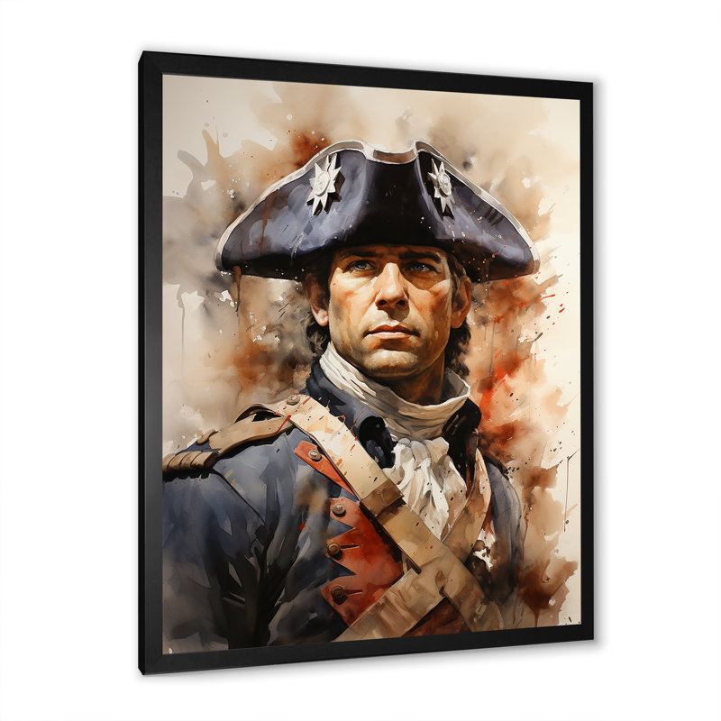 Filibert The American Revolutionary War I, H 40 po x l 30 po x P 1,5 po, Cadre photo noir