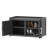 31.92"W 8 Pair Shoe Shoe Storage Cabinet With 2 Doors And Adjustable Shelves(Black)-1047923489