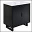 Ensemble de meuble-lavabo 30 po avec lavabo et armoire combinée, fabrication en bois massif durable pour un rangement élégant-1163712455