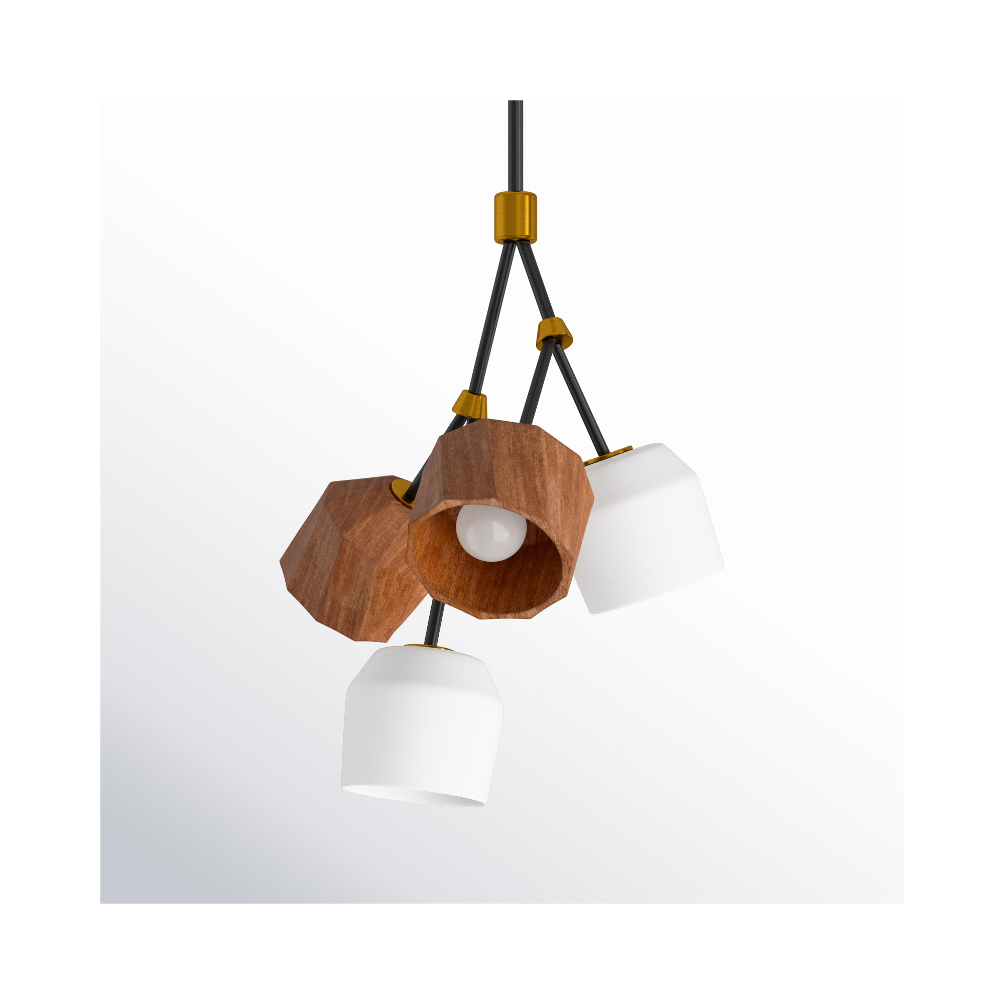 Mirielle Pendant, 4, 24.25" H x 21.75" W x 21.75" D