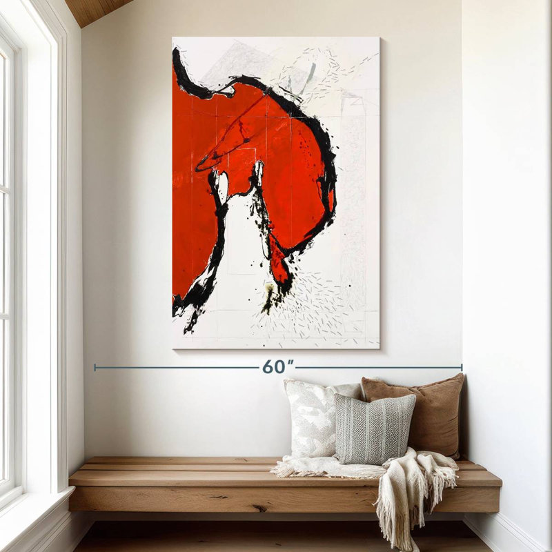 Avery Abstract Splash III, 51" H x 34" W