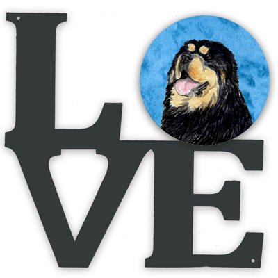Décoration murale en métal Love