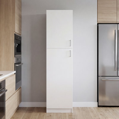 Core Axis Multystorage Pantry Cabinet – Tal Storage Organizer with Open Shelves for Living Room, Kitchen & Home Office