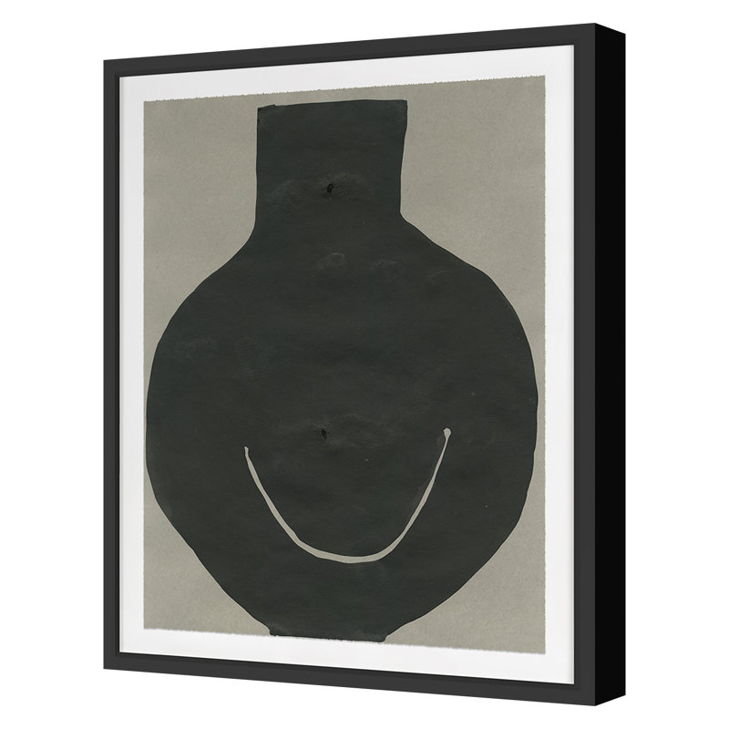 Big Smile " Big Smile I " by Kate Roebuck, Black Framed, 24" H x 19" W