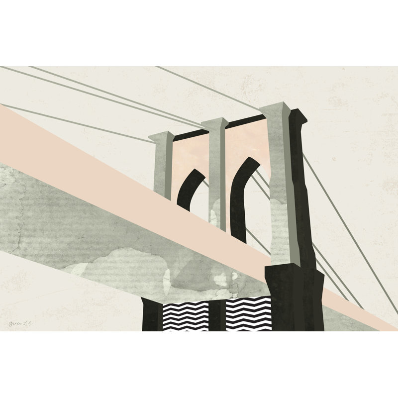 Graphic New York IV by Green Lili - Wrapped Canvas Print,  30cm H  x  46cm W  