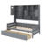 A Twin-Sized Wooden Daybed Featuring Two Built-In Drawers And A Convenient Shelf-2046809552