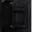 Meuble-lavabo 24 po avec lavabo, armoire de salle de bain avec tablette de porte, rangement latéral ouvert, structure en bois massif, porte à fermeture douce, noir-105754175